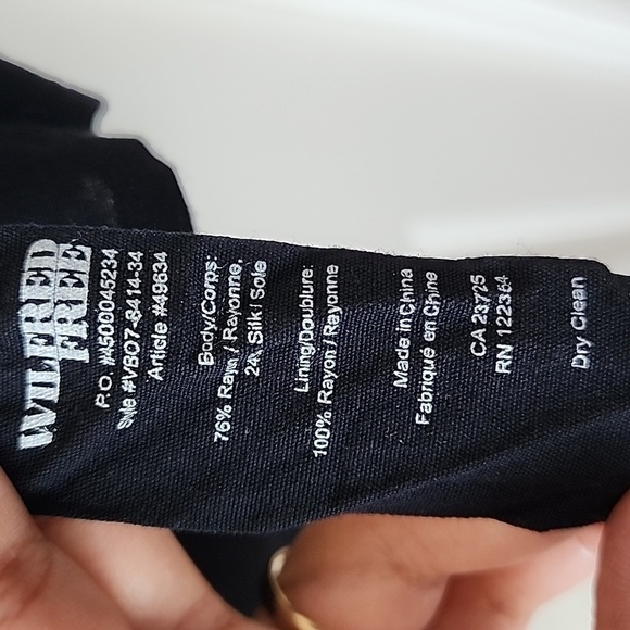 Wilfred free Jessa velvet burnout trapeze dress - Picture 5 of 6